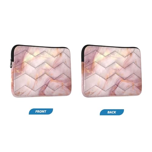 Funda para portátil mármol rosa dorado de 13-14 pulgadas miniatura 2