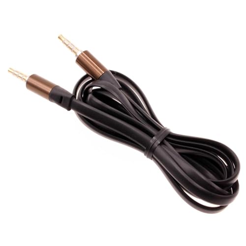 Cable Auxiliar 3.5mm Compatible con Car Stereo Audio Negro miniatura 1