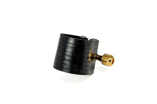 image for Rovner Ligature & Plastic Cap for Alto Standard Saxophone - Dark Ligat