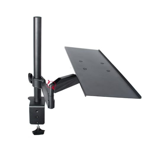 Aeroor折りたたみ式で調整可能なキーボード/マウストレイを備えた、伸縮式ノートパソコンウォールマウント。デスクスペースを節約します人間工学に基づいて設計されたモニタースタンドアーム (デスククリップ付きキーボード＆マウストレイ)