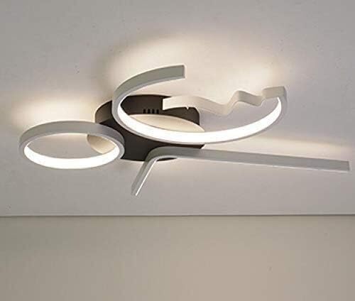 Ceiling Lights Modern Led Lamp Compatible with Living Room Bedroom Luminaire Bedroom Ceiling Lamp Ceiling Light Cover,Chandelier (Warm White 3 Heads White)/Cool White/4 Heads White