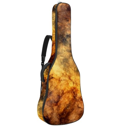 Sac pour guitare acoustique 40-41 pouces jaune galaxie housse imperméable