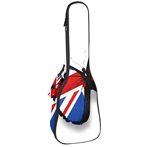 Housse pour ukulélé avec motif drapeau britannique et papillon – 10 mm d’épaisseur – Rembourrage en éponge de 53,3 cm… - Les Beatles, Paul McCartney, John Lennon, RIngo Starr, George Harrison Housse pour ukulélé avec motif drapeau britannique et papillon - 10 mm d'épaisseur - Rembourrage en éponge de 53,3 cm…