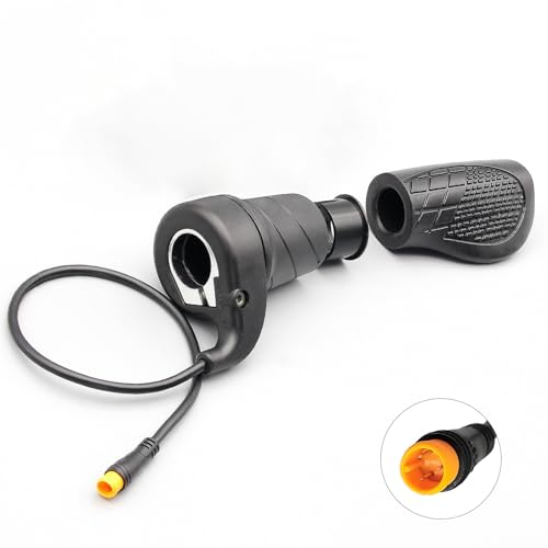 電動自転車右ハンドル 20倍半回転スロットル 24V 36V 48V 60V 72V 防水/SMコネクタ Eバイクまたは電動スクーター用(20X Right WP)