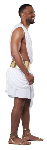 California Costumes, Cupid Toga For Men, Men's Small/Medium, White/Gold2