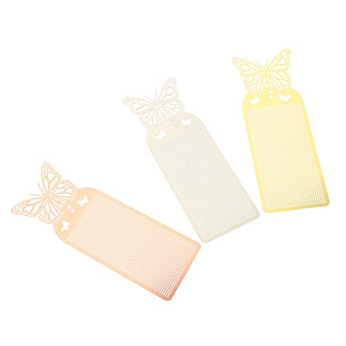 Bookmarks métal avec broderie créative contre les pages cornées, marque-pages croix de couleurs