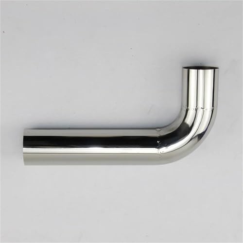 Codo de escape de acero inoxidable 304 pulido y soldado para modificaciones de coche a 90 grados