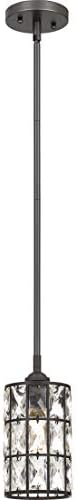 Quoizel Oliver 1-Light Western Bronze Mini Pendant Light
