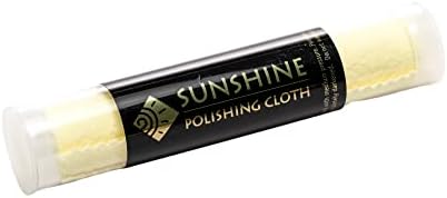 Sunshine Polishing Cloth for Sterling Silver, Gold, Brass and Copper Metal; Packaged in a Tube (Quantity 1)