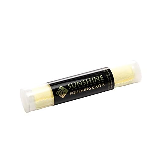 Sunshine Polishing Cloth for Sterling Silver, Gold, Brass and Copper Metal; Packaged in a Tube (Quantity 1)