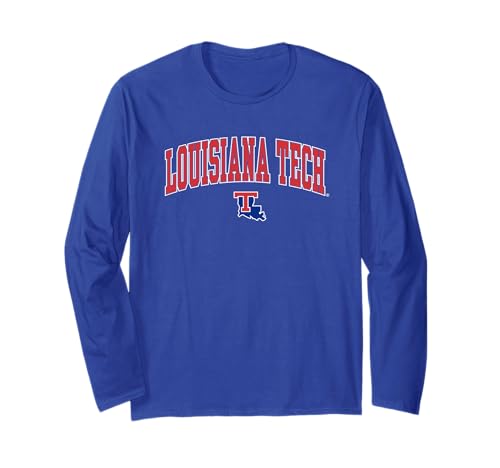Louisiana Tech Bulldogs Arch Over Blue Officially Licensed Long Sleeve T-Shirt