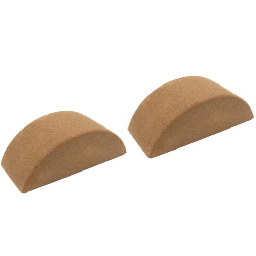 2pcs Curved Cork Yoga Balance Block for Pilates Practice and Training