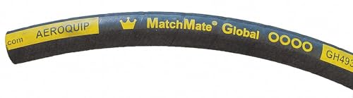 Aeroquip GH493 Series MatchMate Plus 1/2 SAE Bend Radius Four Spiral Wire Hose, 4000 psi, 1" ID, 1.48" OD, 25 feet Length