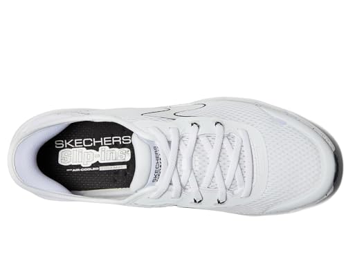 Skechers Women's Go Walk Glide Step 2.0 Dani Hands Free Slip-Ins Sneaker, White/Black, 5.5
