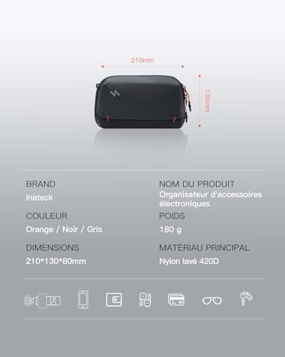 Housse 13 pouces ordinateur portable compatible 13 MacBook pochette organiseur