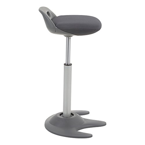 Image of Learniture LNT-NES3021GY-SO Sit-to-Stand Active Motion Perch Stool, Dark Grey