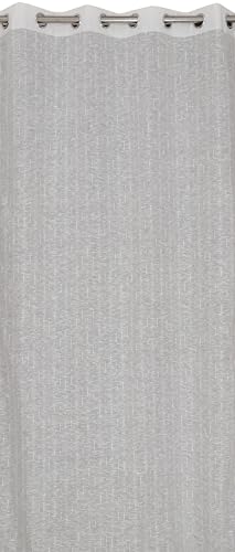 Image of Exporthub Cotton Sheer Curtains 5 feet Long Set of 2 for Window Curtains White Color - (EHSPR061 54)
