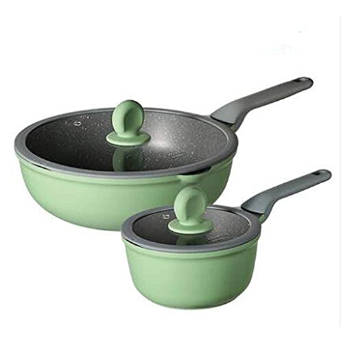 Kochgeschirrset Suppe Pot Fritting Pfanne Kochwerkzeug Nicht-Stick-Pfanne Kücheninduktion Kocher Milch Topf Nudeln Wok Hotpot Auflauf