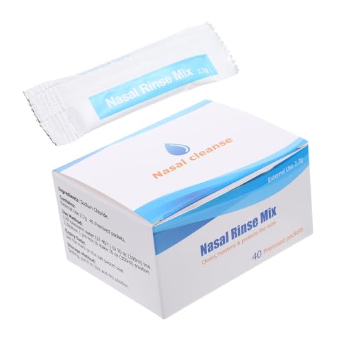 minkissy 40 Paquetes Sal Para Lavado Nasal De Cuidado Nariz Nasal Para Limpiar La Nariz