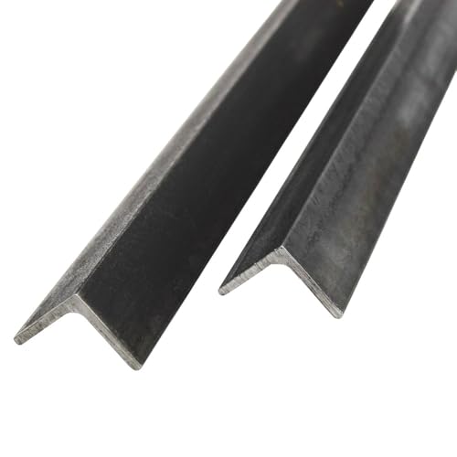 2 X Mild Steel Angle Iron | 25mm, 30mm, 40mm & 50mm x 3mm Wall Thickness Iron Angle (30mm x 3mm Angle 300mm Length x 2 Pack)