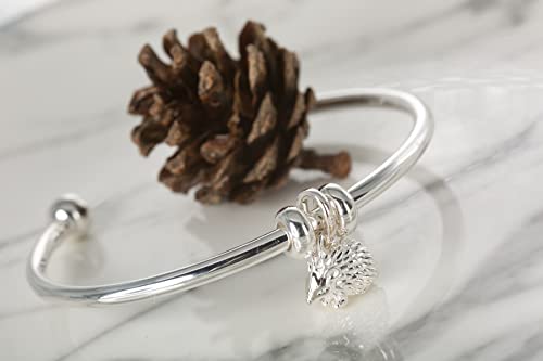 Abalorio de erizo de plata esterlina para pulseras de abalorios 4