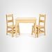 Melissa & Doug Solid Wood Kids Table and Chairs (2), Premium Quality Wooden Toddler Table and Chair Set for Kids Playroom Furniture & Montessori Classroom Furniture for Boys & Girls Ages 3+