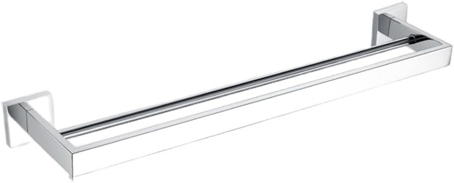 Bathroom Hardware Set Silver WC Accessories Toilet Paper Holder Wall Hook Towel Bar Robe Hanger Rack Stainless Steel,Double Towel Bar 560,One Size