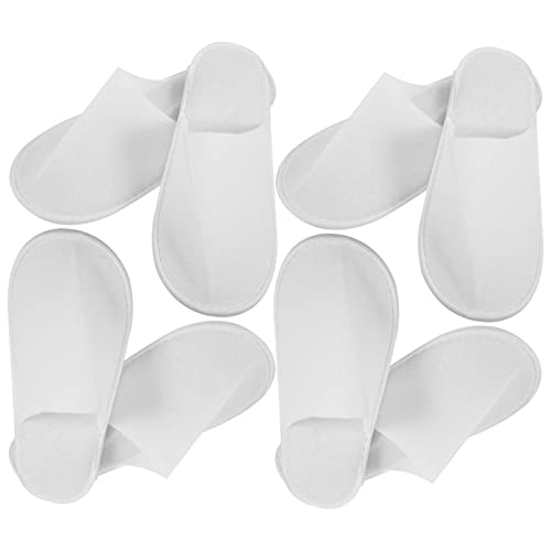 Healeved 24 Pcs Disposable House Slippers for Guests Soft Spa Slippers Anti-slip Bottom for Inn