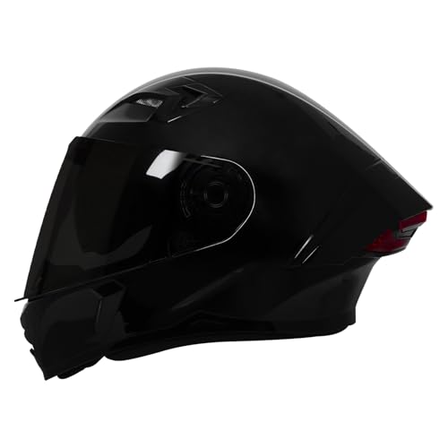 Steelbird SBA-11 7Wings LT ISI Full Face Helmet for Men Glossy Black - Image 2