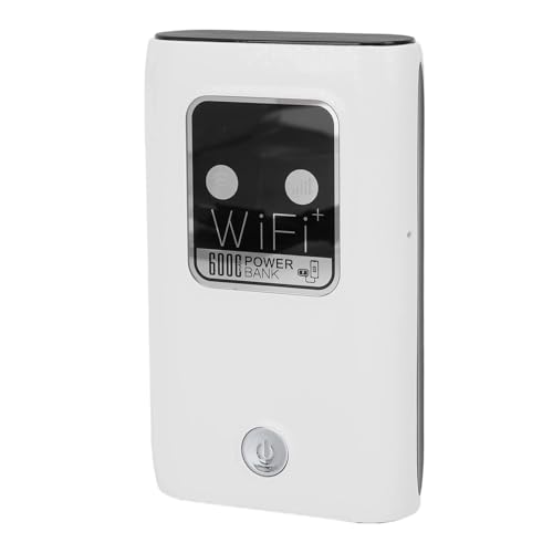 Image of Luocute 4G LTE Portable WiFi, 300Mbps Mobile Hotspot with Nano SIM Card Slot and 6000mAh Battery, Computer Routers for European Travel and Multi User Office