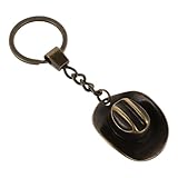 Porte-clés mini chapeau de cowboy/cowgirl western : ce porte-clés est un cadeau idéal pour toutes les occasions, qu'il s'agisse d'un anniversaire, des fêtes ou d'un porte-clés mini chapeau