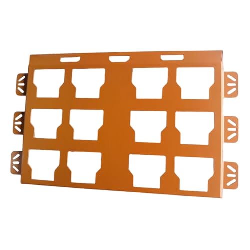 LOVIVER Placa de Montaje de instalación Naranja Compatible con Soporte Multiusos de Metal, Soporte de fijación para Armario de Herramientas