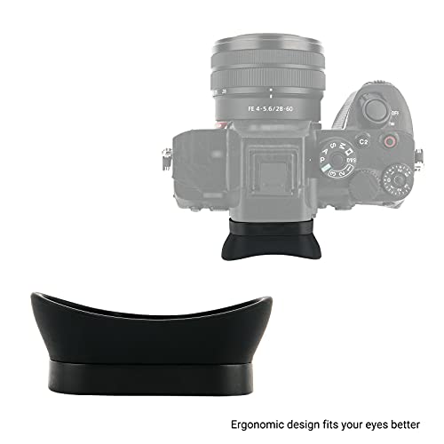 Soft Silicon Camera Viewfinder Eyecup Eye Cup Eyepiece Replacement For Sony Alpha A7R V A7Rv A7R5 A7 Iv A7M4 A7Iv A1 & A7S Iii A7Siii A7S3 Ilce-7Sm3 Evf Eyeshade Protector Replaces Sony Fda-Ep19 #TOP5