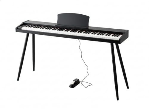 Amazon | XNHUIY 電子ピアノ 88鍵盤 木製ボディ スタンド付き MIDI対応