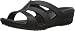 Crocs Women's Sanrah Strappy Wedge Sandal, Black, 9 M US