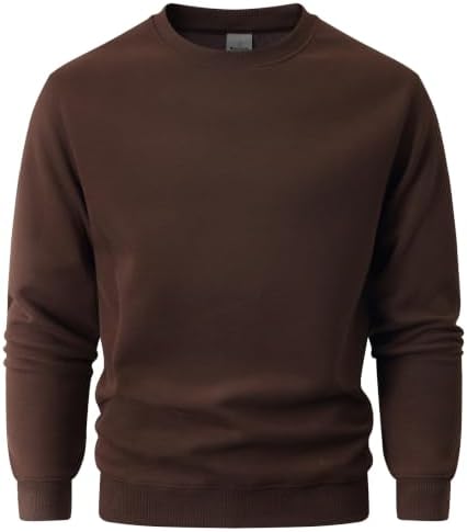 BasicNote Herren Rundhals-Sweatshirt, 330g mittelschwer, außen angeraut