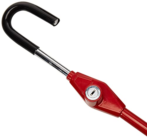 Winner International The Club CL303 Pedal to Steering Wheel Lock, Red, 5.25 Inch