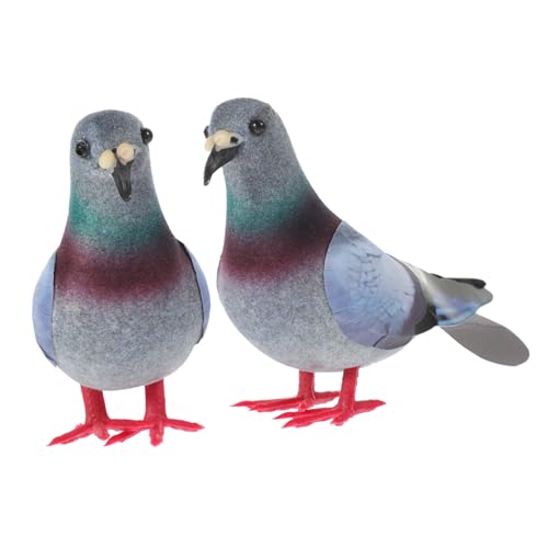 Ornement de jardin extérieur haute fidélité avec 10 pigeons miniatures