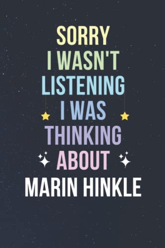 Sorry I Wasn't Listening I Was Thinking About Marin Hinkle: Blank Lined Notebook/ Journal/ Diary/ Notepad/ Composition Book gift for Marin Hinkle fans - 6x9 inches - 110pages für 7,46 EUR bei amazon.de Bild: Sorry I Wasn't Listening I Was Thinking About Marin Hinkle: Blank Lined Notebook/ Journal/ Diary/ Notepad/ Composition Book gift for Marin Hinkle fans - 6x9 inches - 110pages für 7,46 EUR bei amazon.de