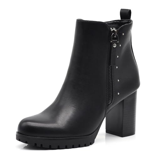 IF Stivaletti da donna con borchie decorativa...