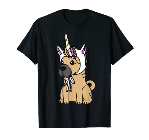 Sombrero de unicornio Shar Pei Funny Dog Camiseta