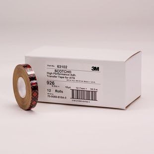1/2" x 18 yds. 3M 926 Adhesive Transfer Tape