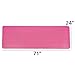 Fitvids 1/2-Inch Extra Thick High Density Anti-Tear Exercise Yoga Mat with Carrying Strap, Pink