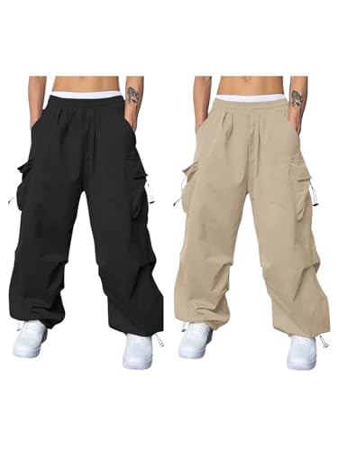 Image of GRECIILOOKS Men's Regular Fit Low Rise Cargos Trousers | Baggy Cargo Pants for Man | Loose Fit | Treck Pent with Multiple Pockets (Available in Plus Size)