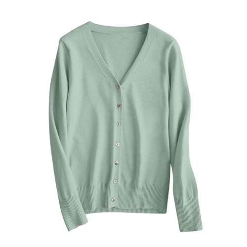 Cardigan Sweaters for Women Lightweight Button Down V Neck Open Front Sweater Long Sleeve Fall Outdoor Outerwear4