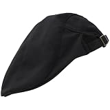 DEEPCRAFF Schwarze Kochmütze aus Segeltuch Atmungsaktive Unisex Arbeitsmütze für Köche und Kellner in Restaurants und Kuchenläden