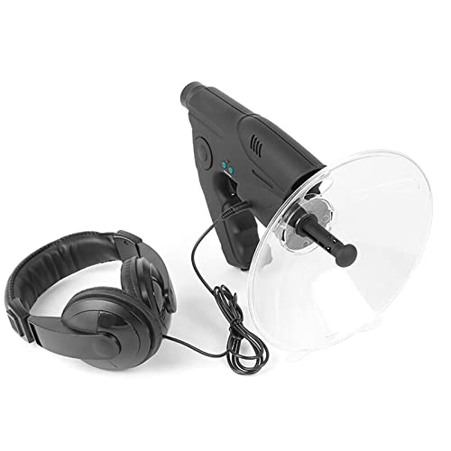 Karlak Parabolic Sound Collecting Dish 8X Monocular with Headphone Sound Amplifier Listening Device for Long Distance Birdwatching and Listening Bird Listening Device