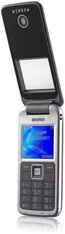 Brondi Window Flip Phone, open, front view with keypad