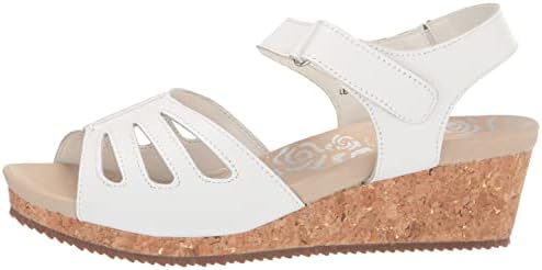 Propét Women's Maya Espadrille Wedge Sandal,White,7 Wide | Image 7