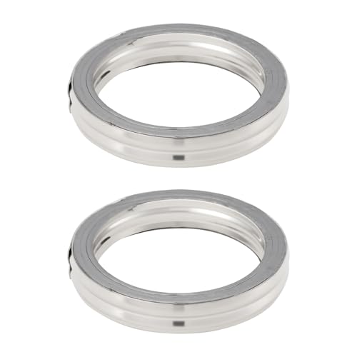 Image of eMagTech 2Pcs Exhaust Gasket 30x22x5mm Compatible with Yamaha PW 50 1981-2014